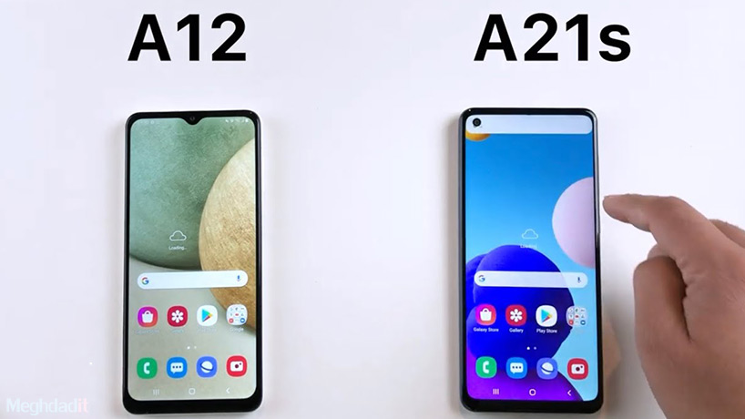 مقایسه گوشی A12 با A21s