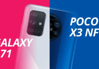 مقایسه Poco X3 با A71