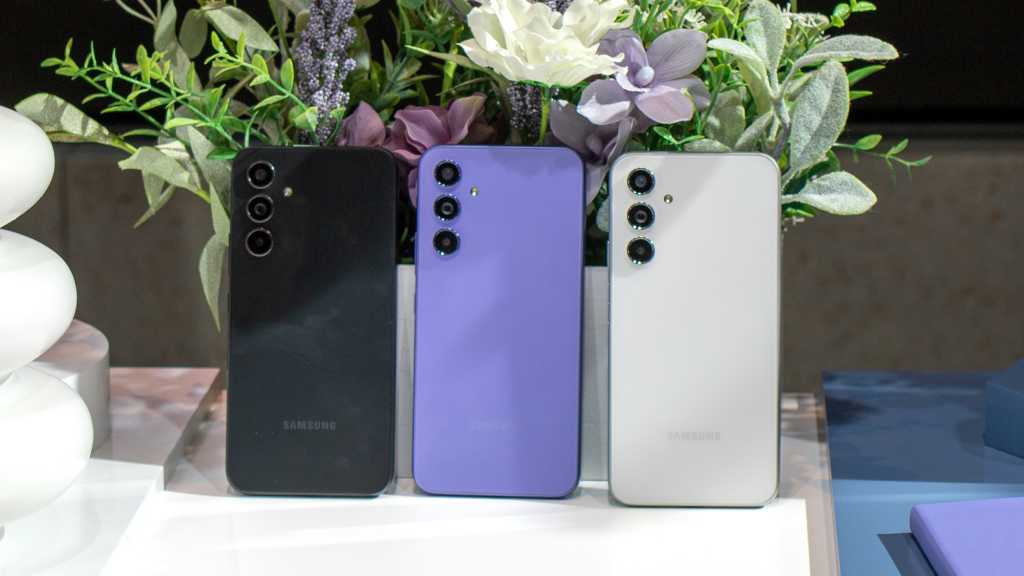 Samsung Galaxy A54 black purple white 2