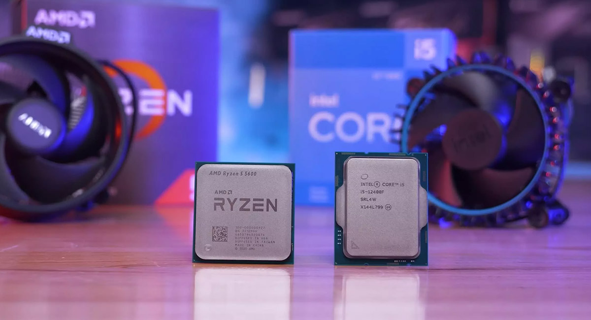 پردازنده های Core i5-12400F و Ryzen 5 5600X در برابر هم