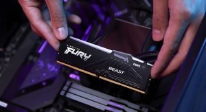 نصب رم کینگستون مدل Fury Beast DDR5 روی کامپیوتر