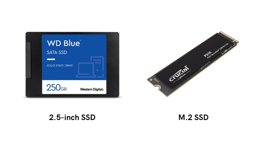 فرم فکتور ۲.۵ اینچی در برابر M.2