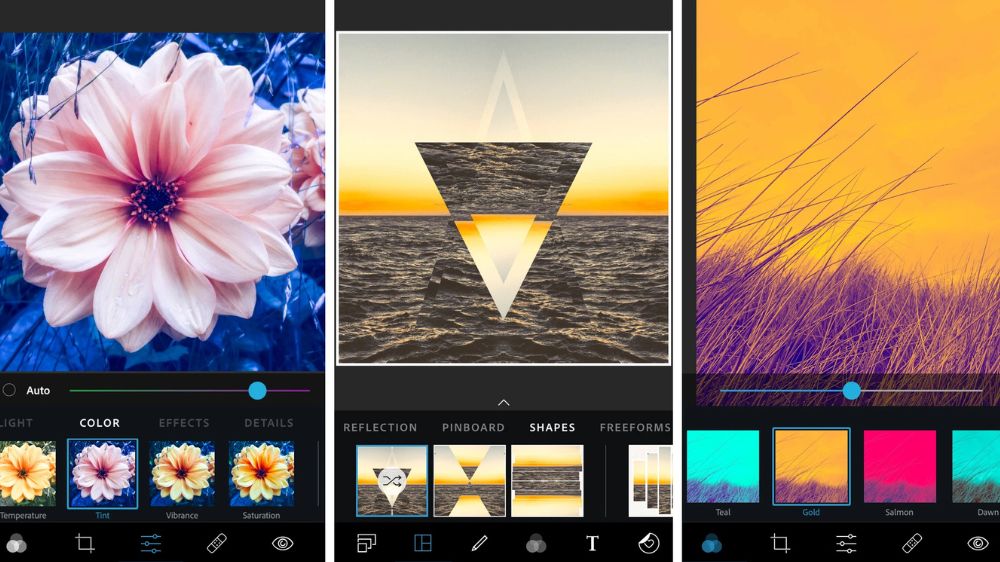رابط کاربری Photoshop Express